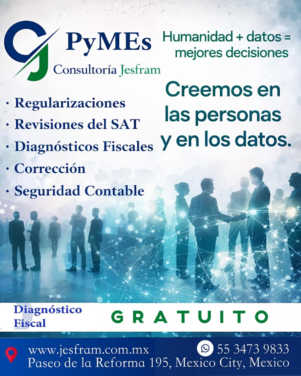 Diagnóstico fiscal gratuito para PyMEs: regularizaciones, revisiones del SAT, diagnósticos fiscales, corrección y seguridad contable